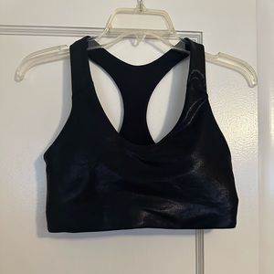 Old Navy Black Foil Sports Bra